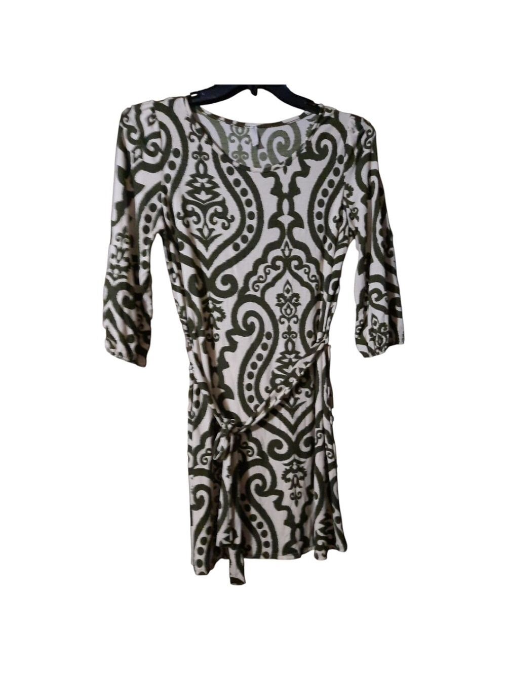 Pink Blush Three Quarter Sleeve Dress Large
